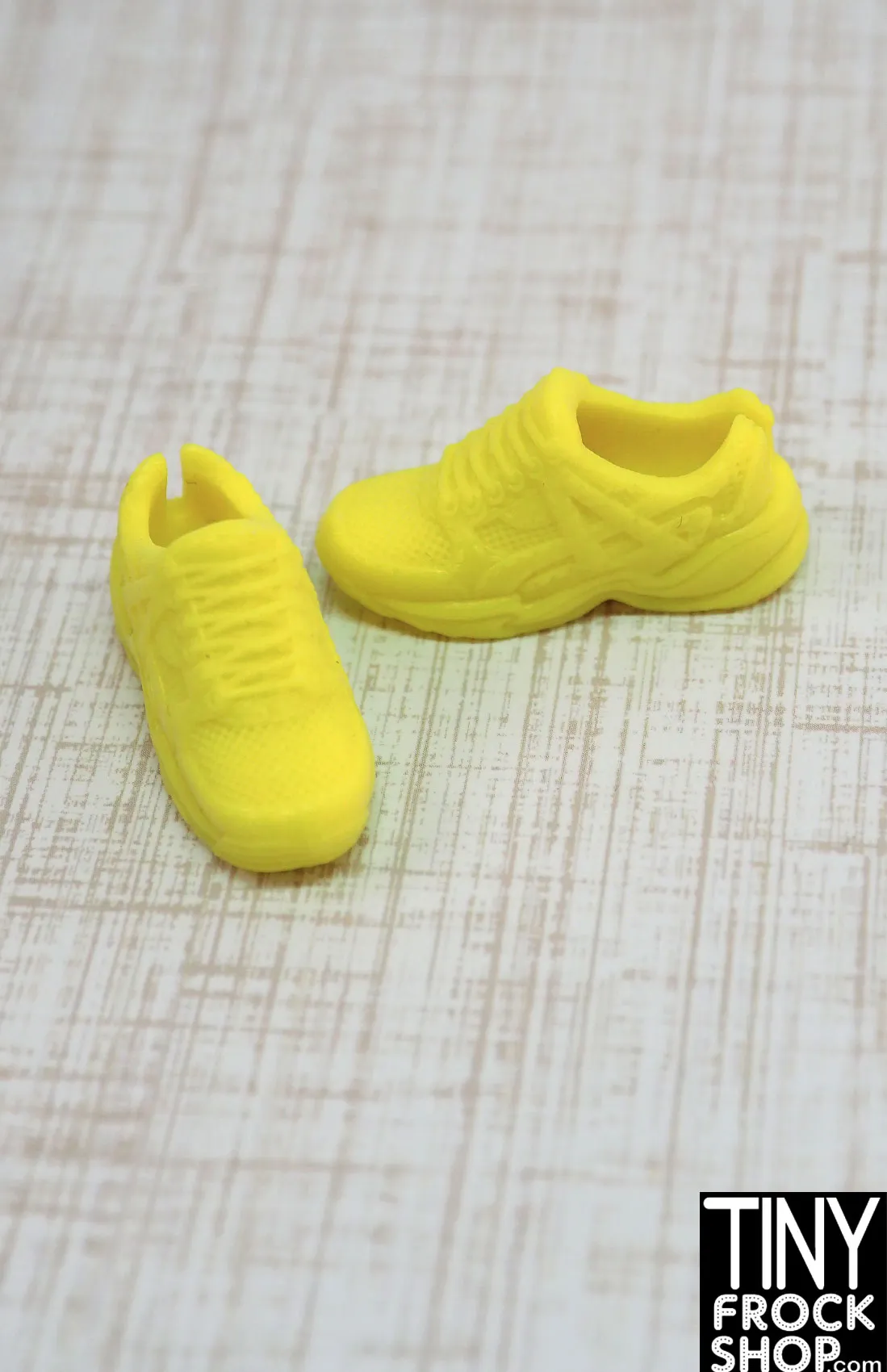 12" Fashion Doll Yellow Mesh Look Sneakers