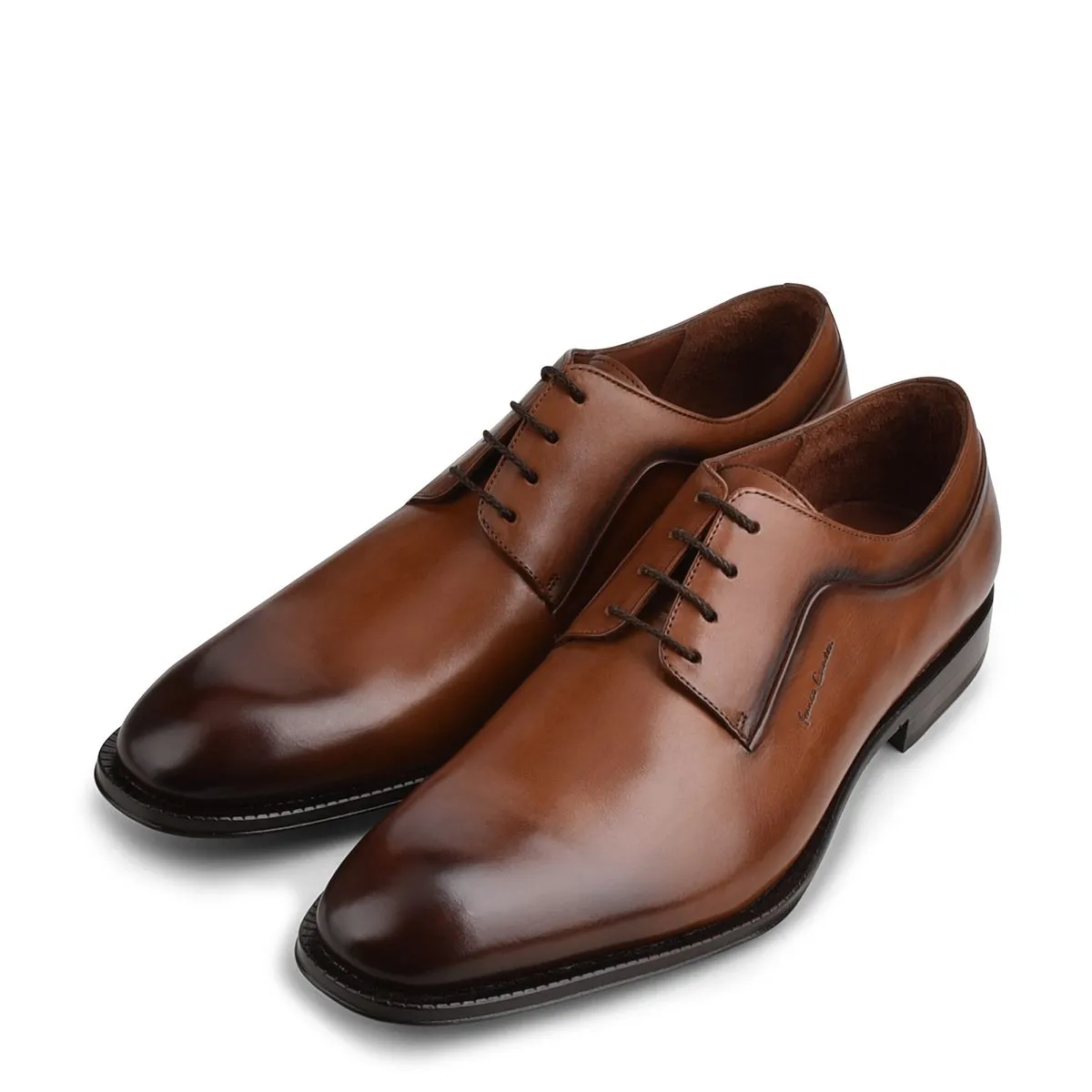 62FBYBY - Cuadra honey classic dress leather plain derby shoes for men