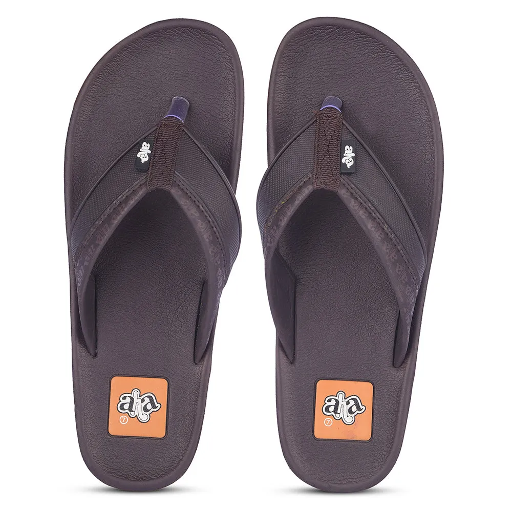 A-HA Casual Brown Flip Flop For Men ANCO-03 By Liberty