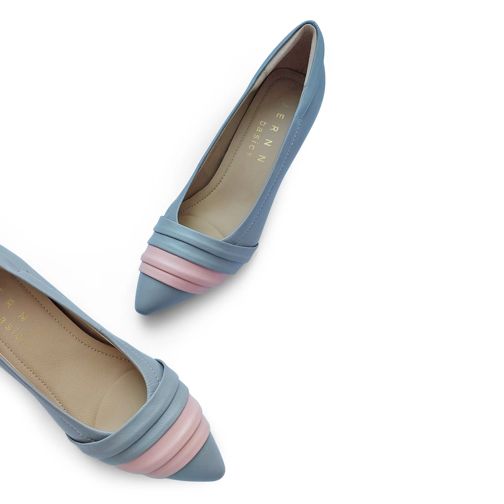 Anne Signature lambskin pumps with pleats