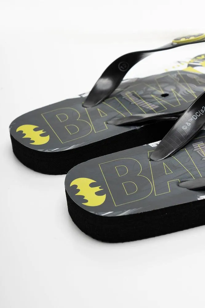 Batman Flip Flop Black