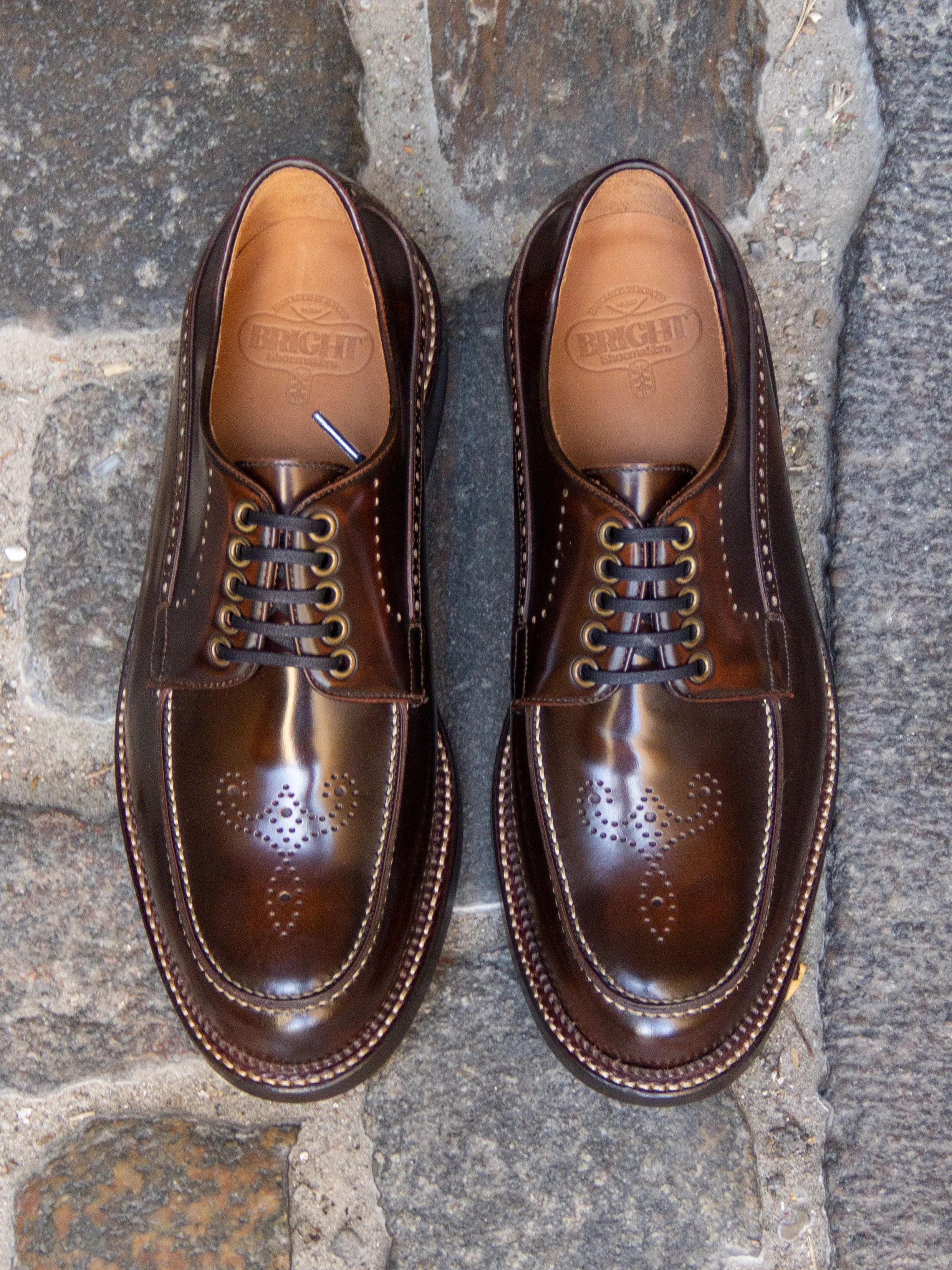 Bright Shoemakers, Moc Derby, Cognac Highshine