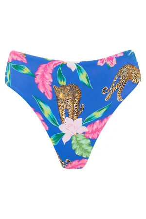 Calypso Bottom In Blue Tropical Leopard