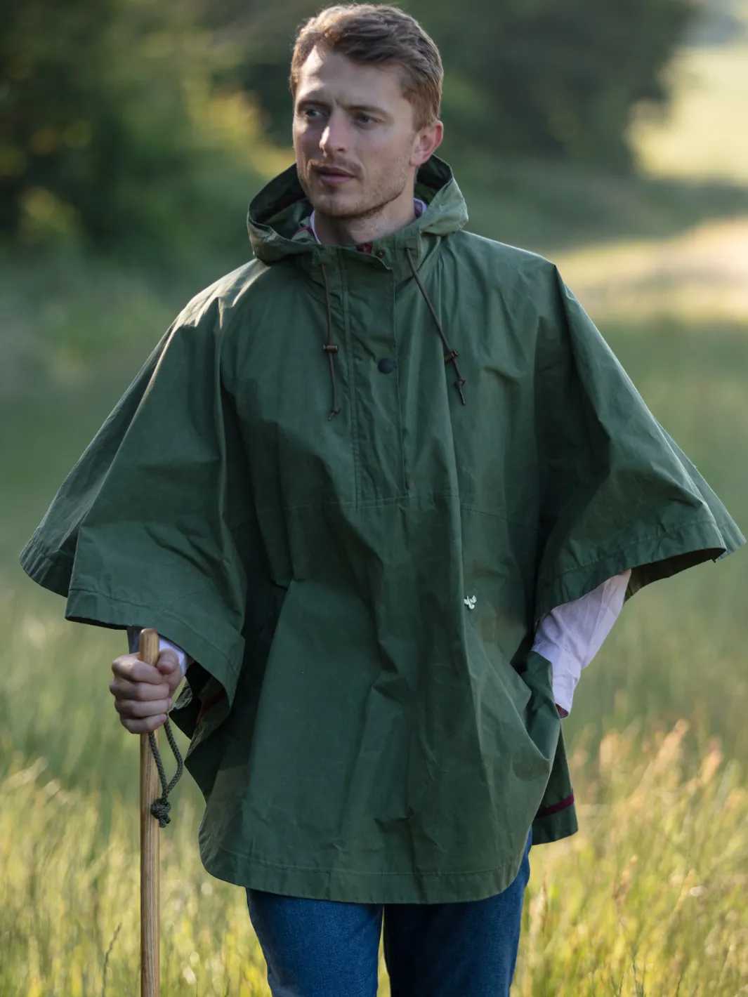 Derby Unisex Dry Wax Cape - Army Green