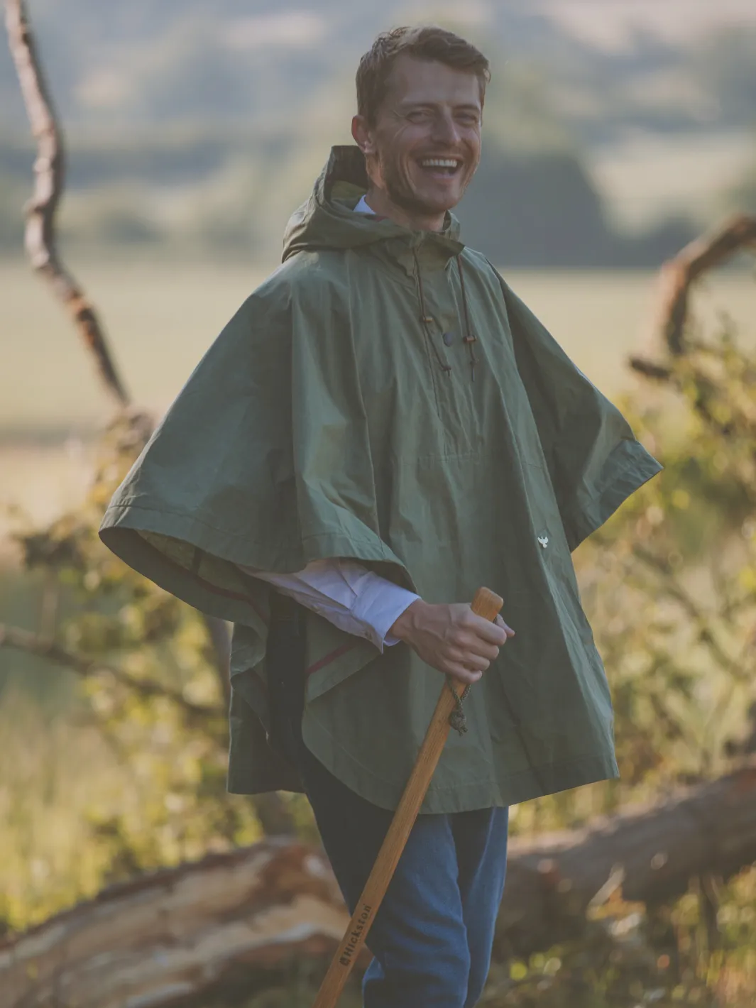 Derby Unisex Dry Wax Cape - Army Green