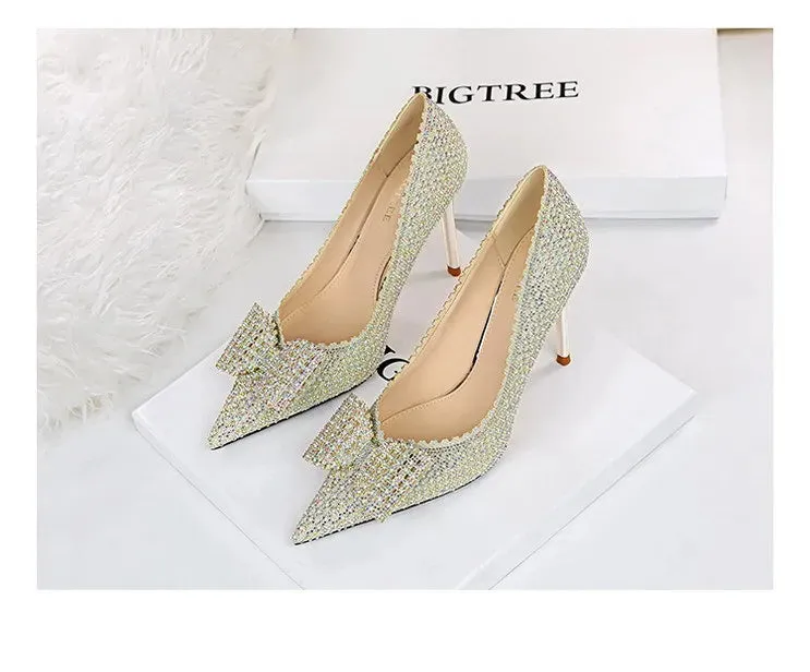 Diamond Studded Princess Heels