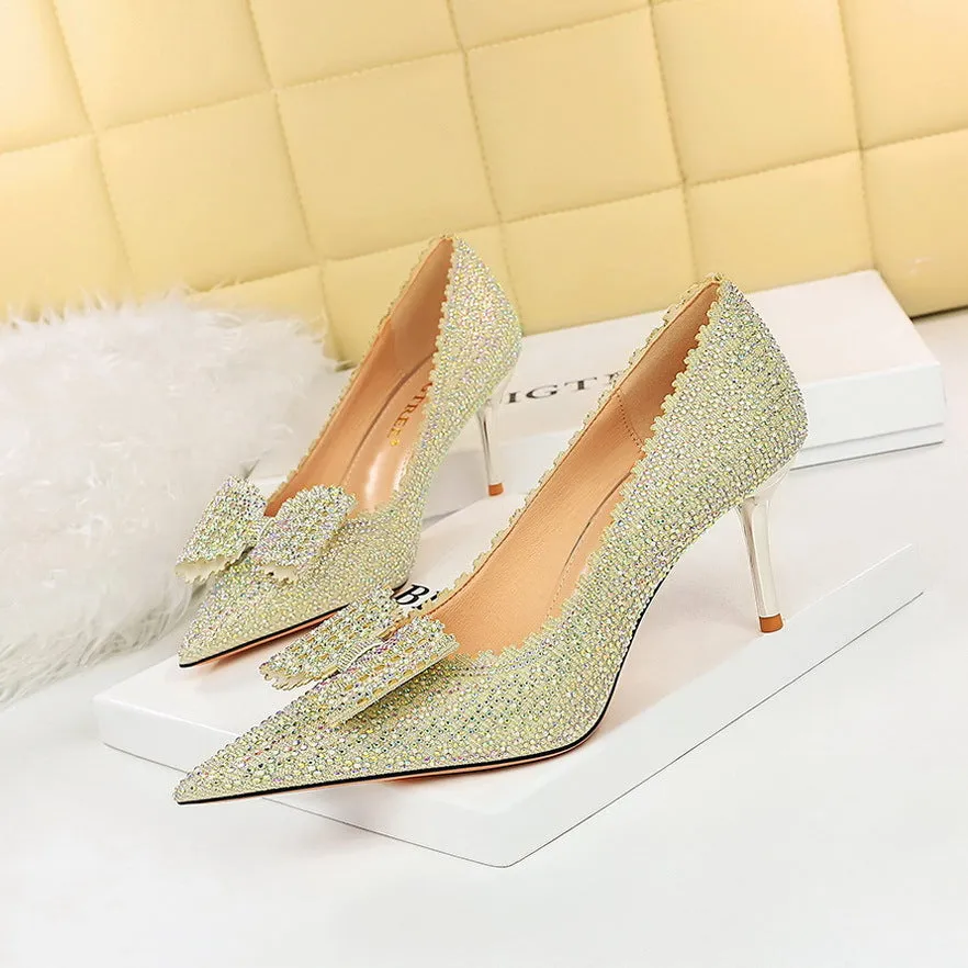 Diamond Studded Princess Heels