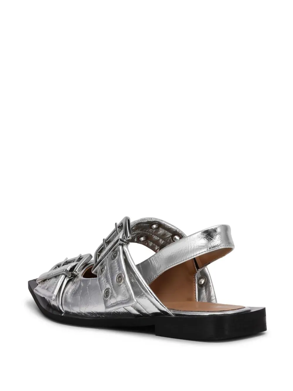 Feminine Buckle Ballerina Sandals