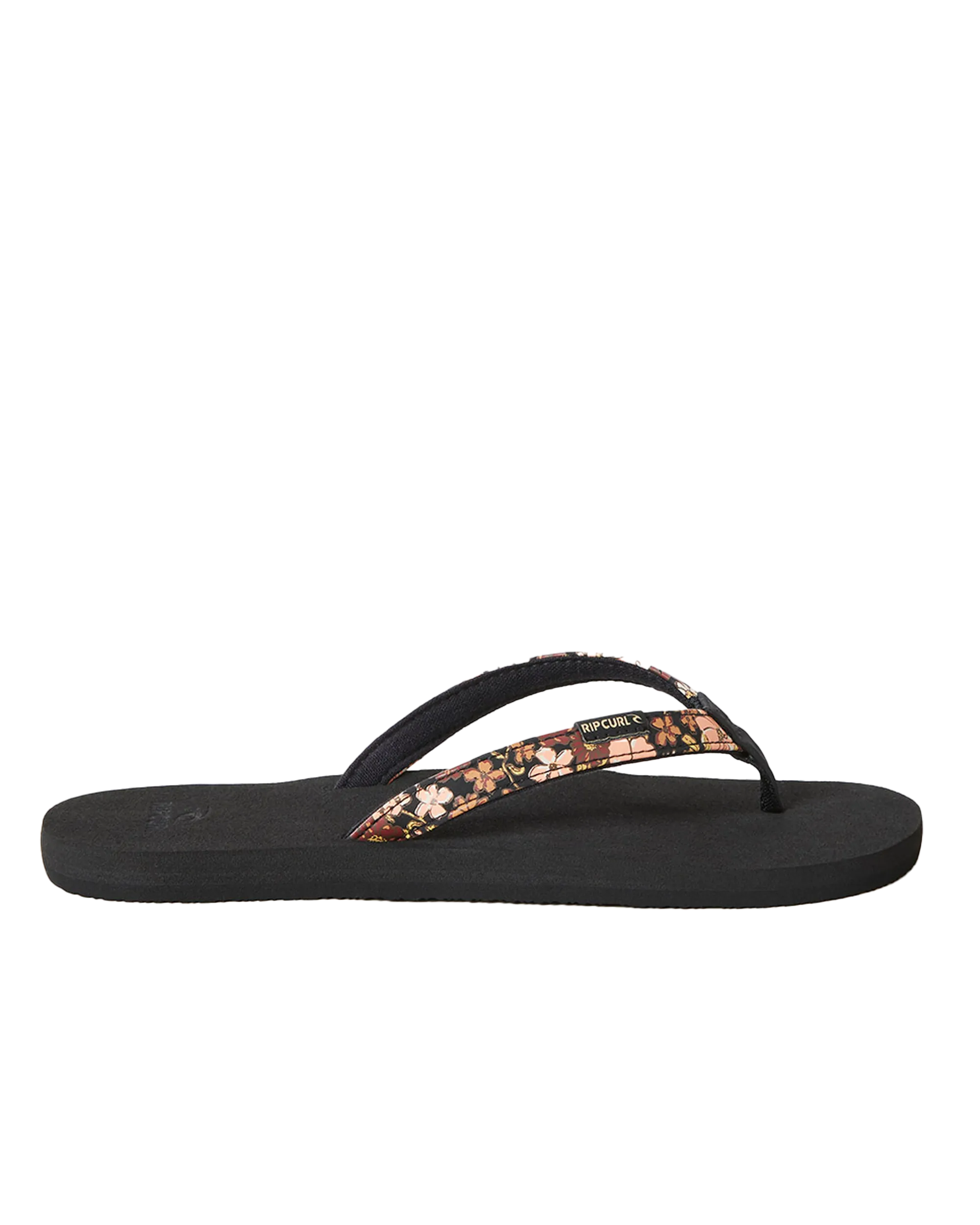 Freedom Bloom Flip Flops in Black & Brown