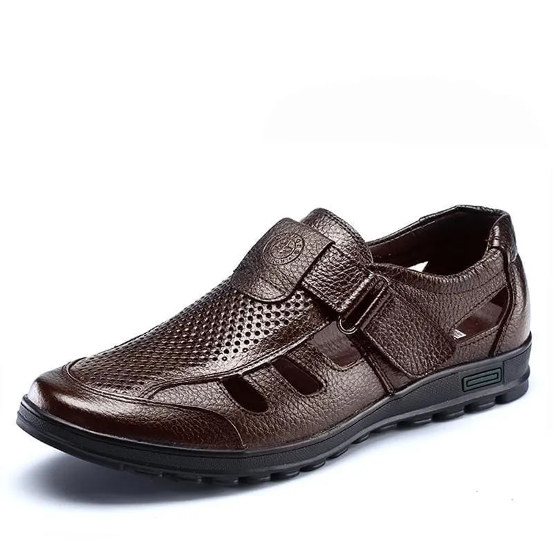 Genuine Leather Brand Men Sandal