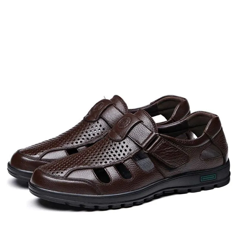 Genuine Leather Brand Men Sandal