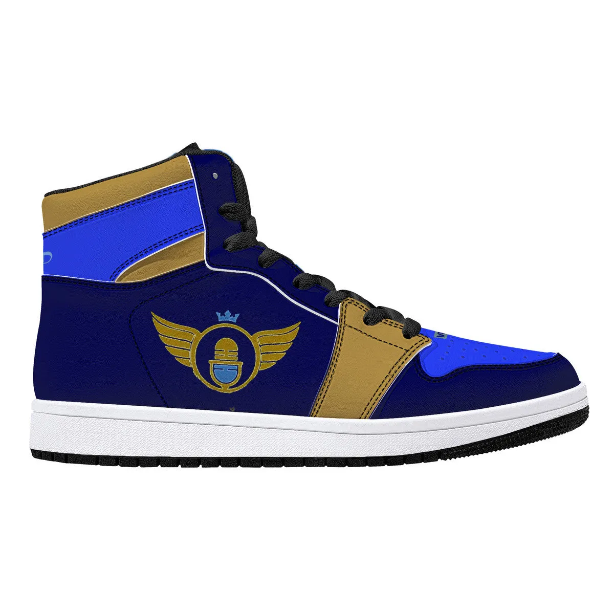 Gold Series - Blue and Gold | High Top Customized | Shoe Zero