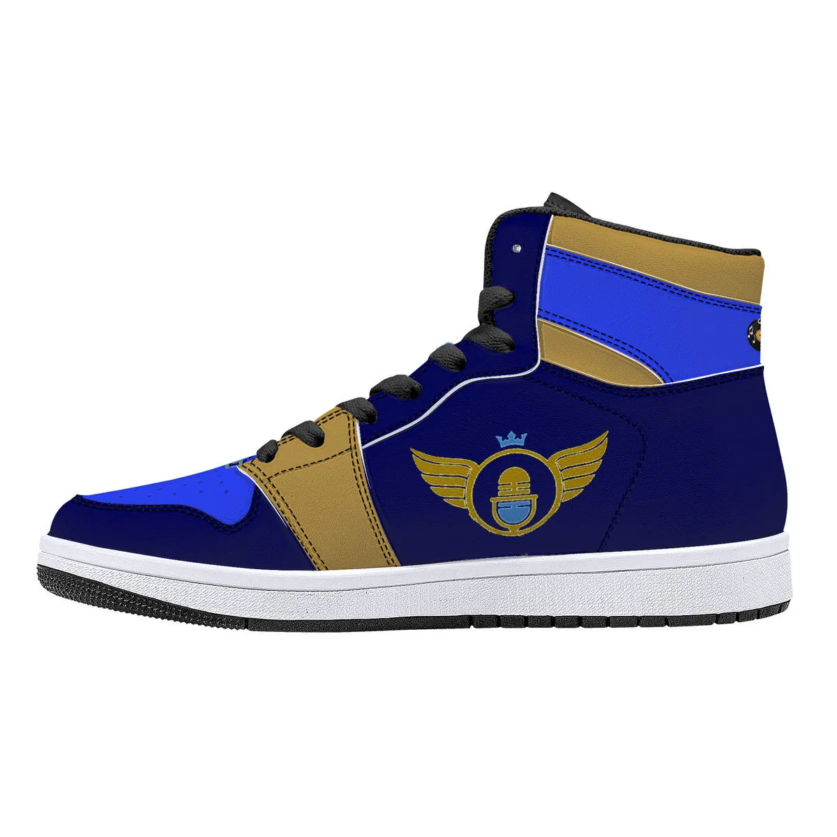 Gold Series - Blue and Gold | High Top Customized | Shoe Zero