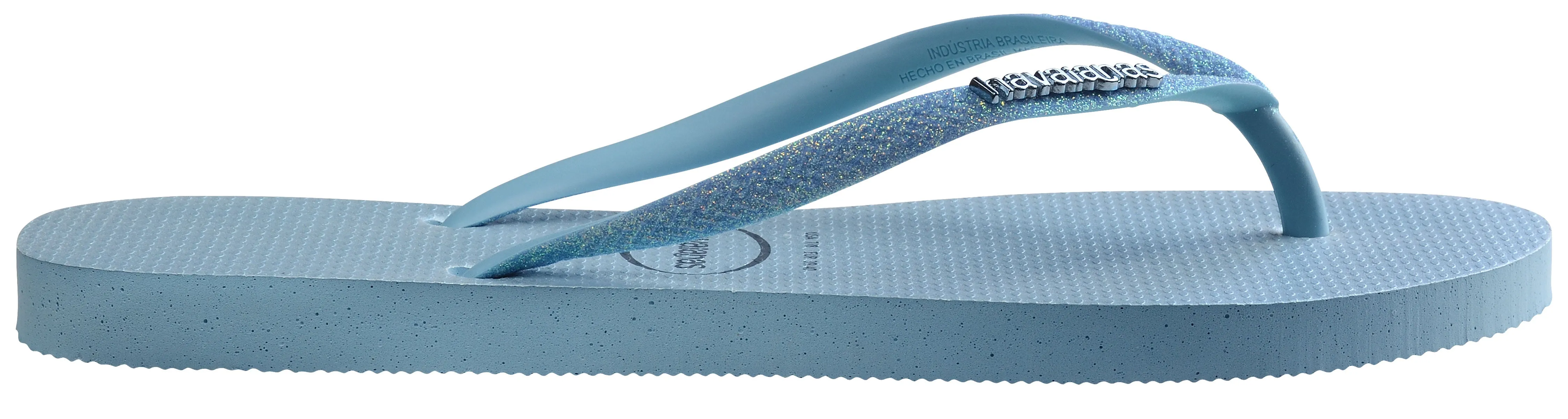 Havaianas Slim Glitter II In Blue For Women