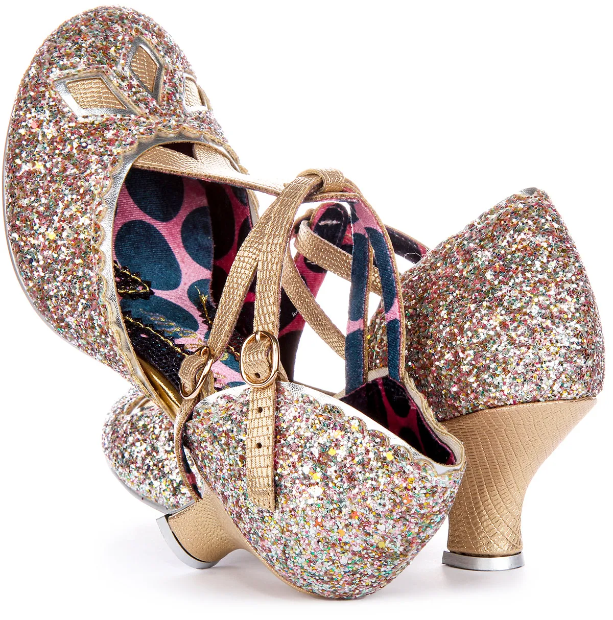 Irregular Choice Golden Age In Rose Gold For Women