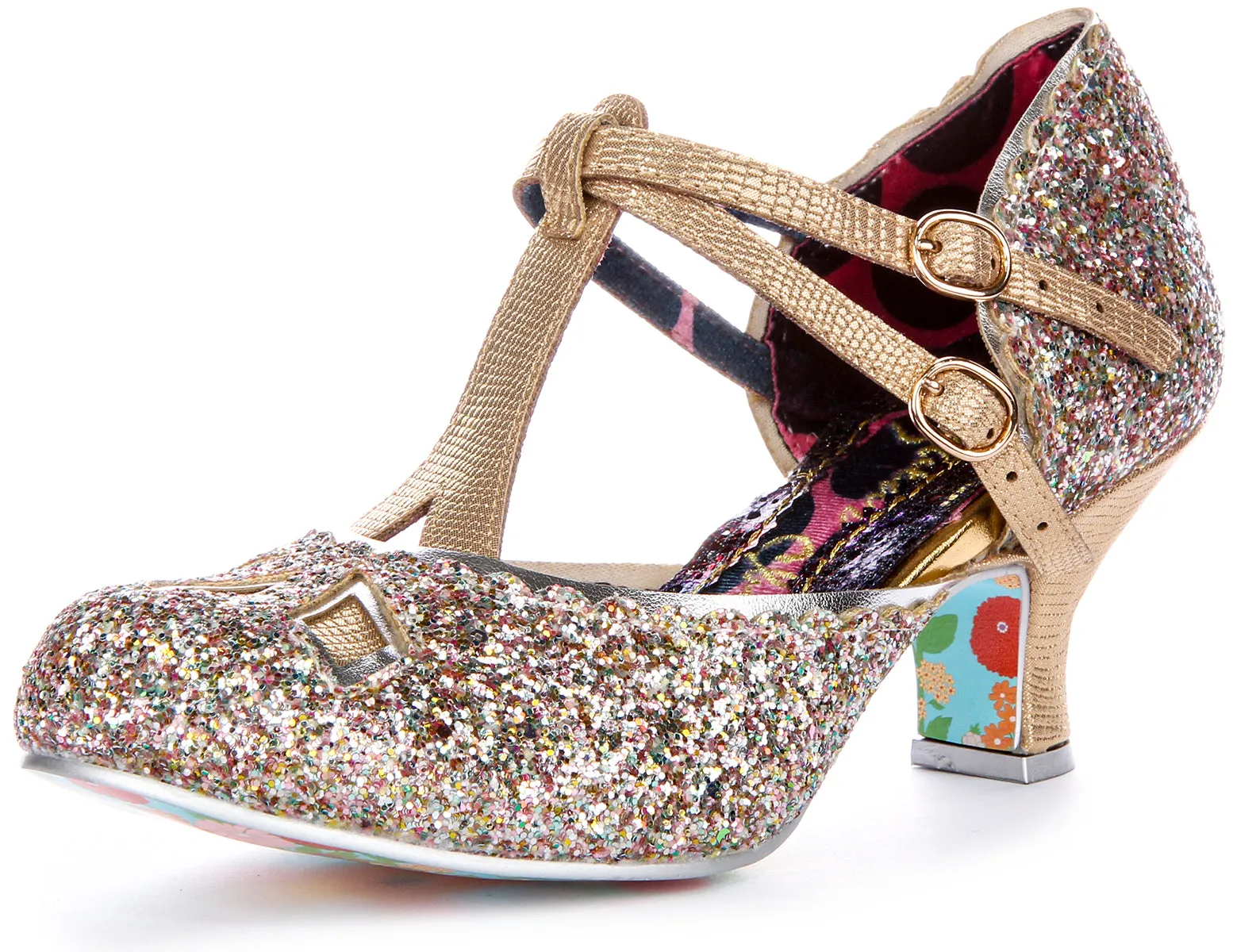 Irregular Choice Golden Age In Rose Gold For Women