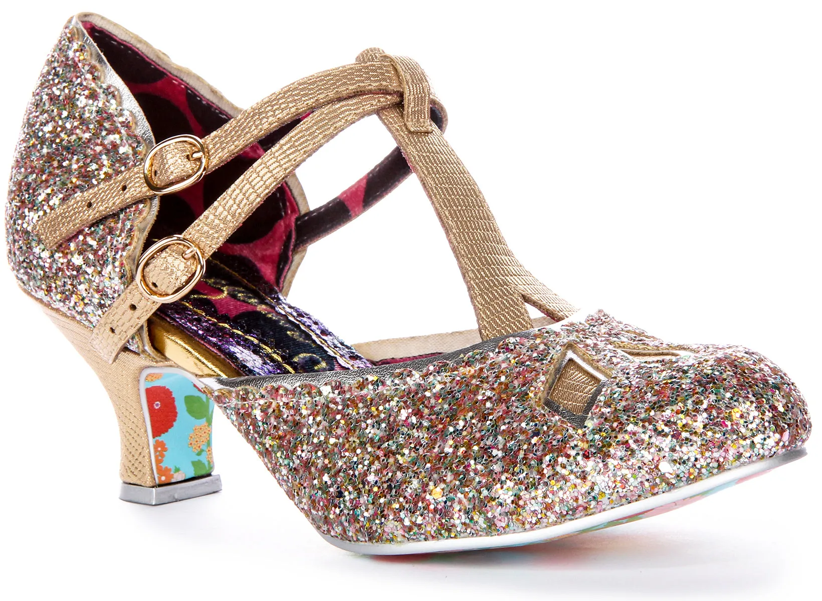 Irregular Choice Golden Age In Rose Gold For Women