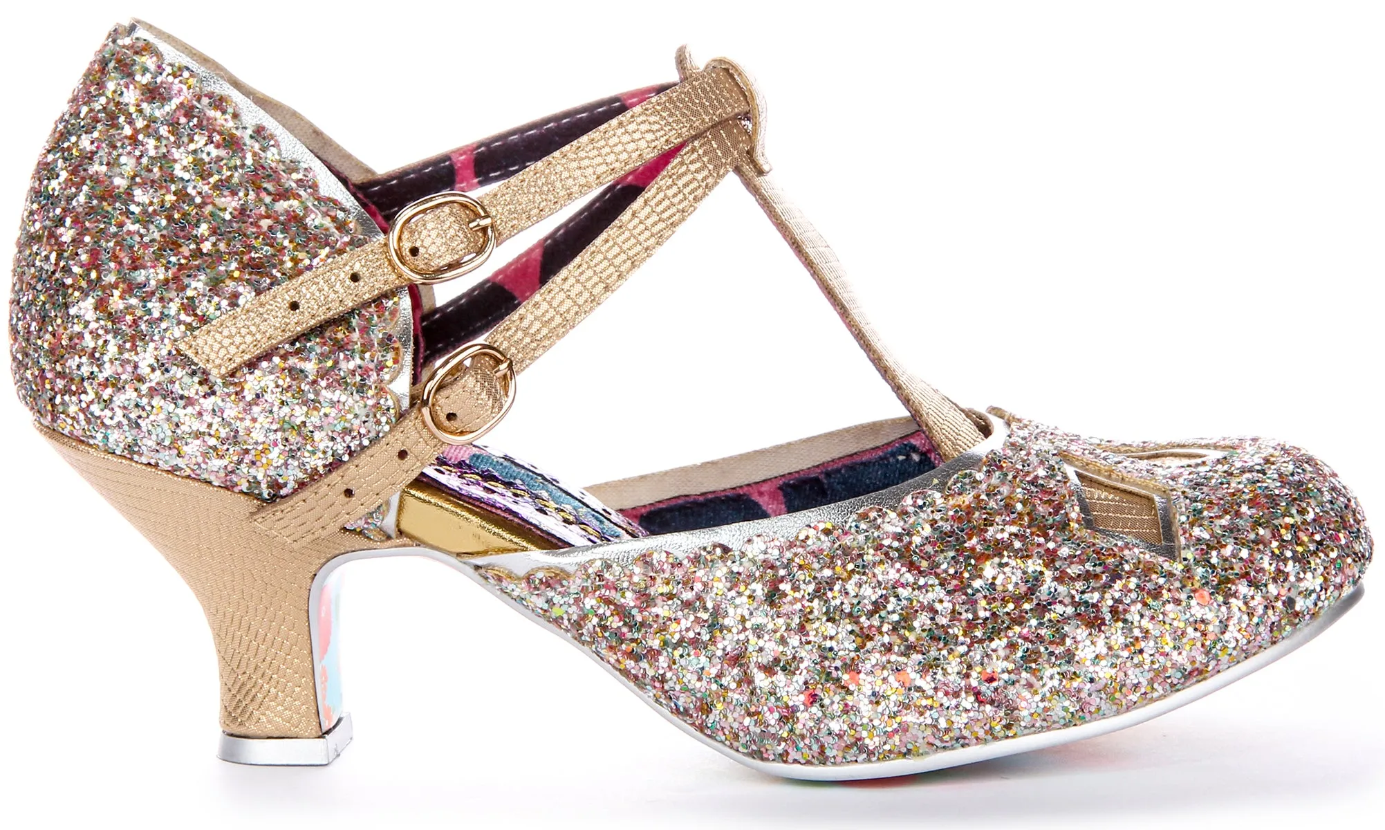 Irregular Choice Golden Age In Rose Gold For Women