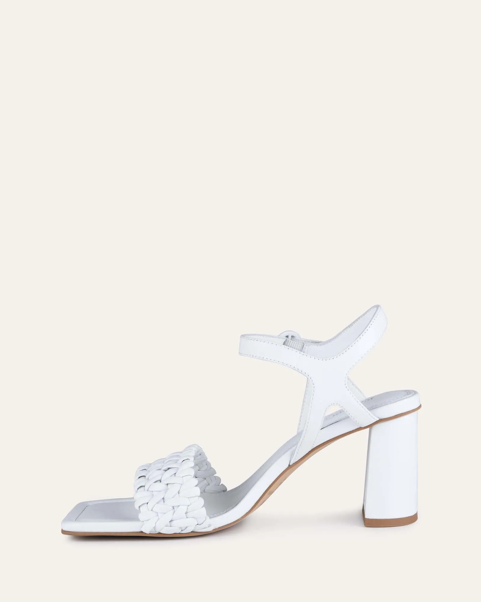 KIRBY HIGH HEEL SANDALS WHITE