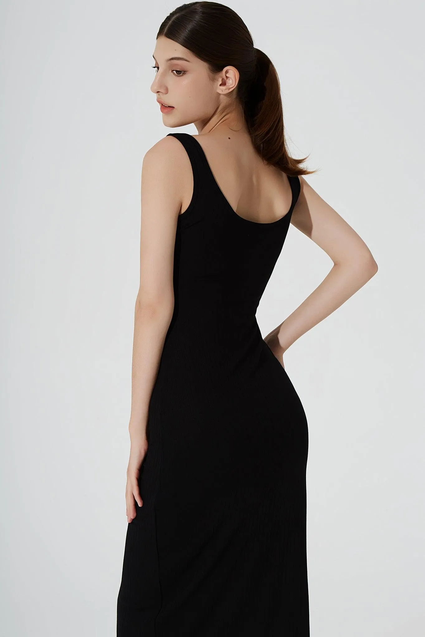 Kyan Midi Dress - Noir