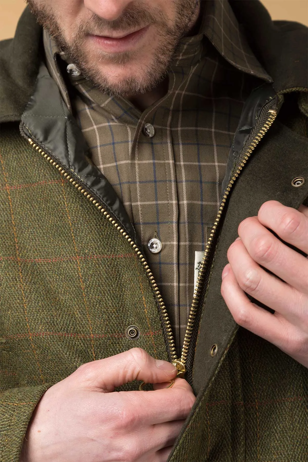 Men's English Tweed Shooting Jacket - Derby