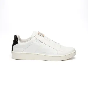 Men's Icon SBI White Black Leather Sneakers 02583-089