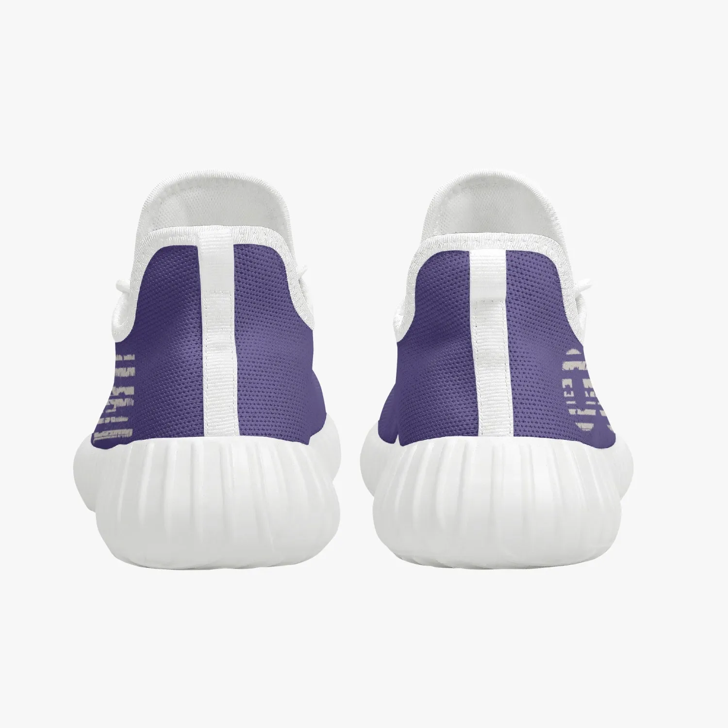 Mesh Knit Sneakers - Purple /Black