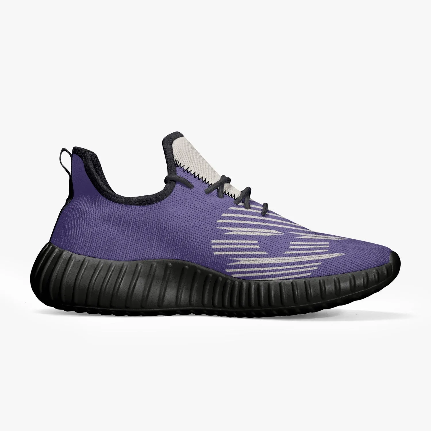 Mesh Knit Sneakers - Purple /Black