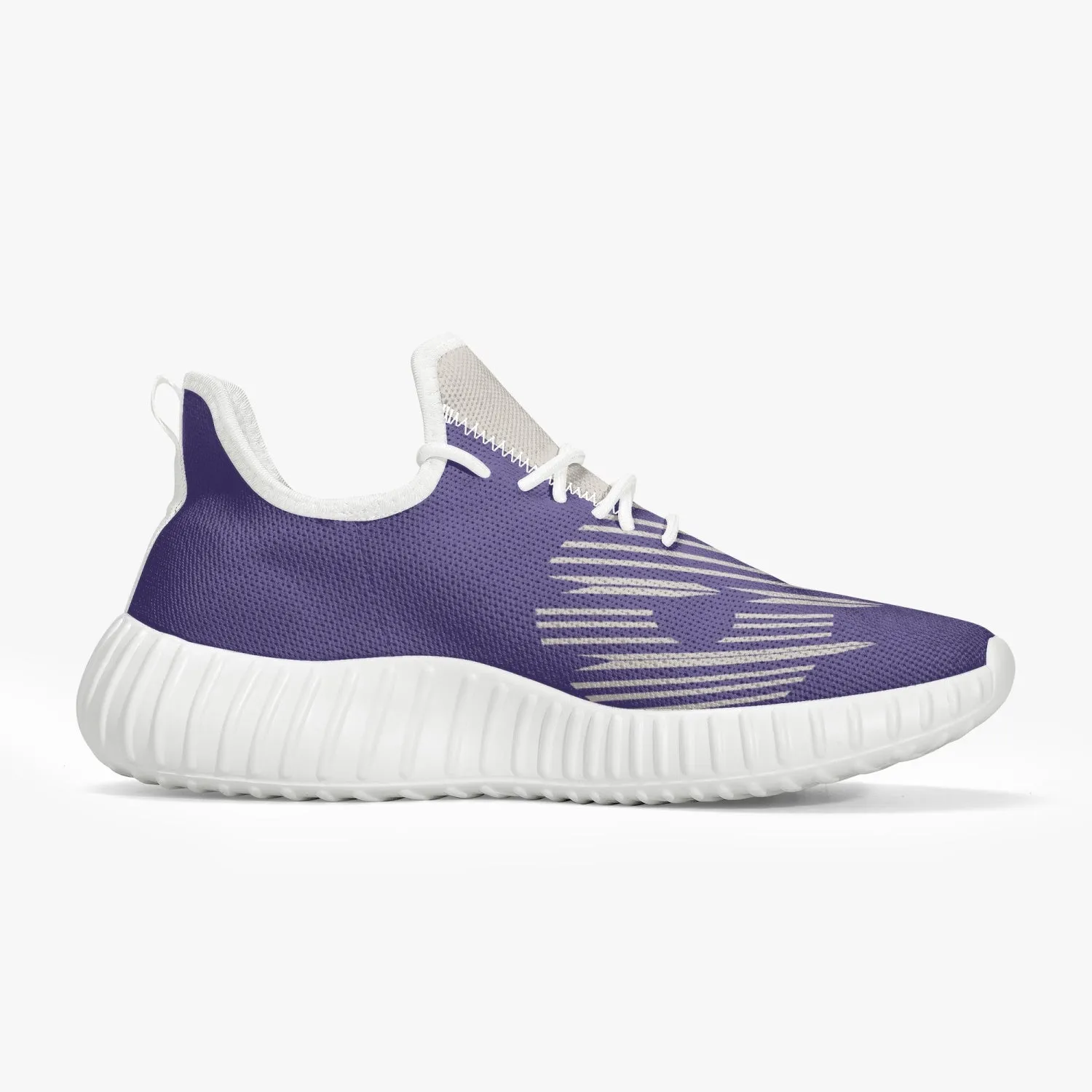 Mesh Knit Sneakers - Purple /Black