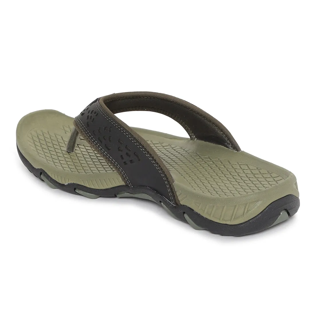 Paragon Olive Ultra-Durable Everyday Flip Flops for Men