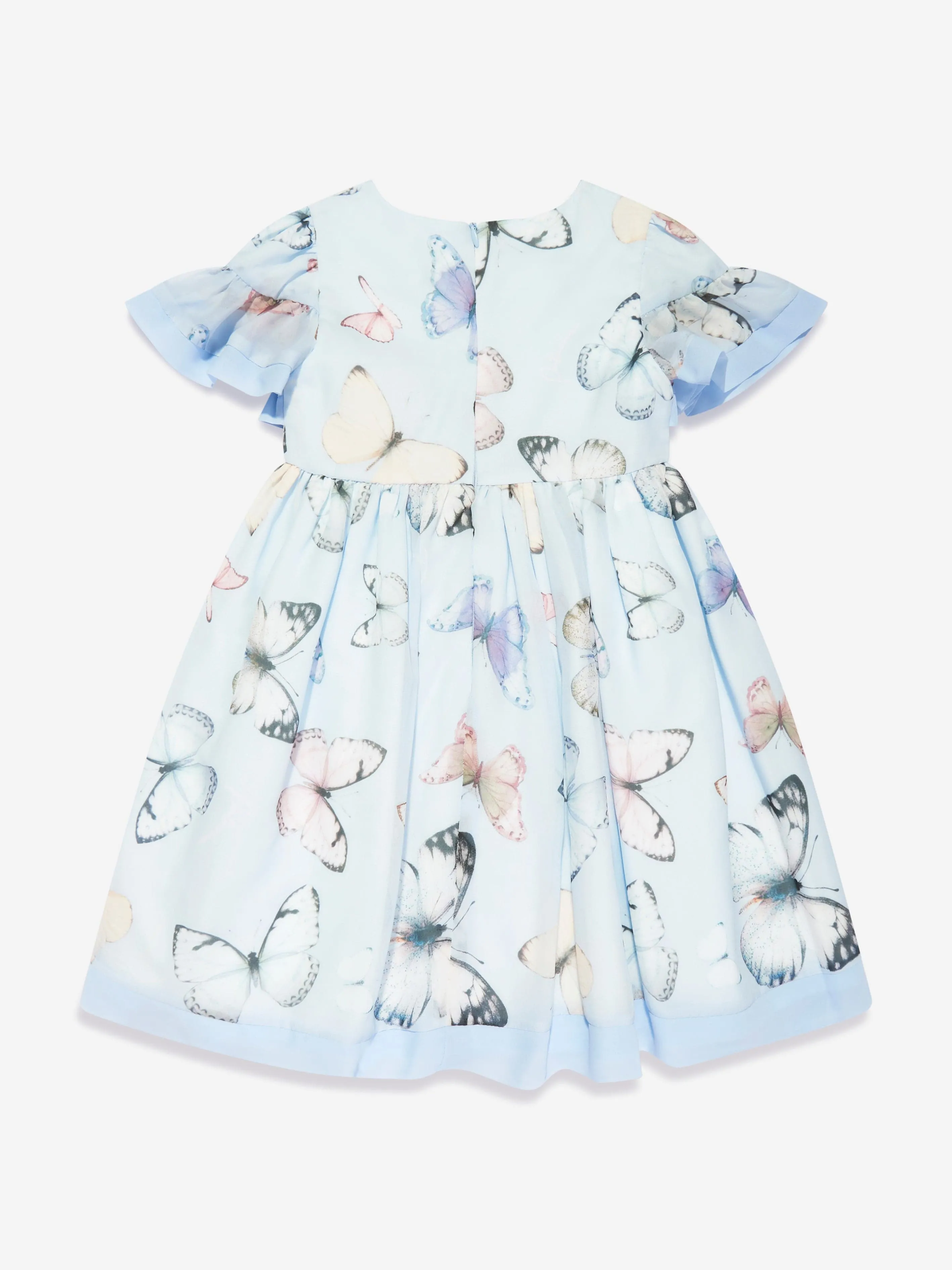 Patachou Girls Butterfly Dress in Blue