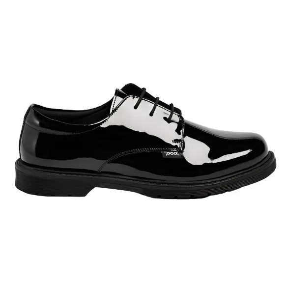 POD Girls School Shoe Bria Black Patent