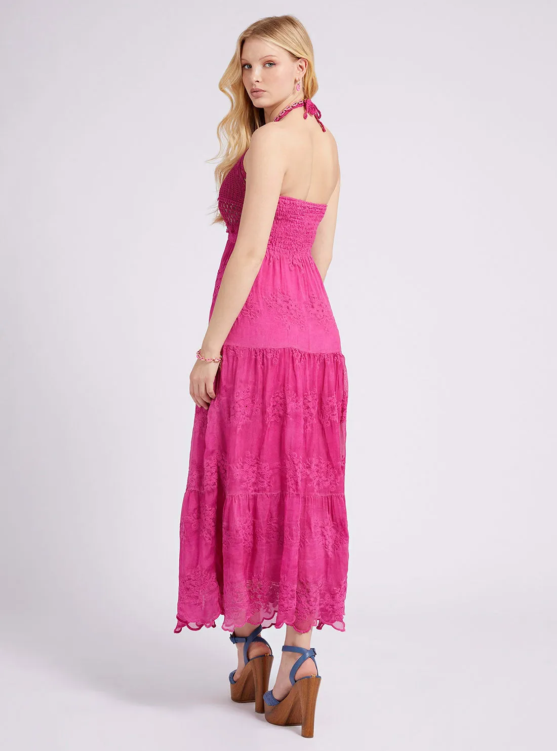 Purple Dragonfruit Vanda Maxi Dress