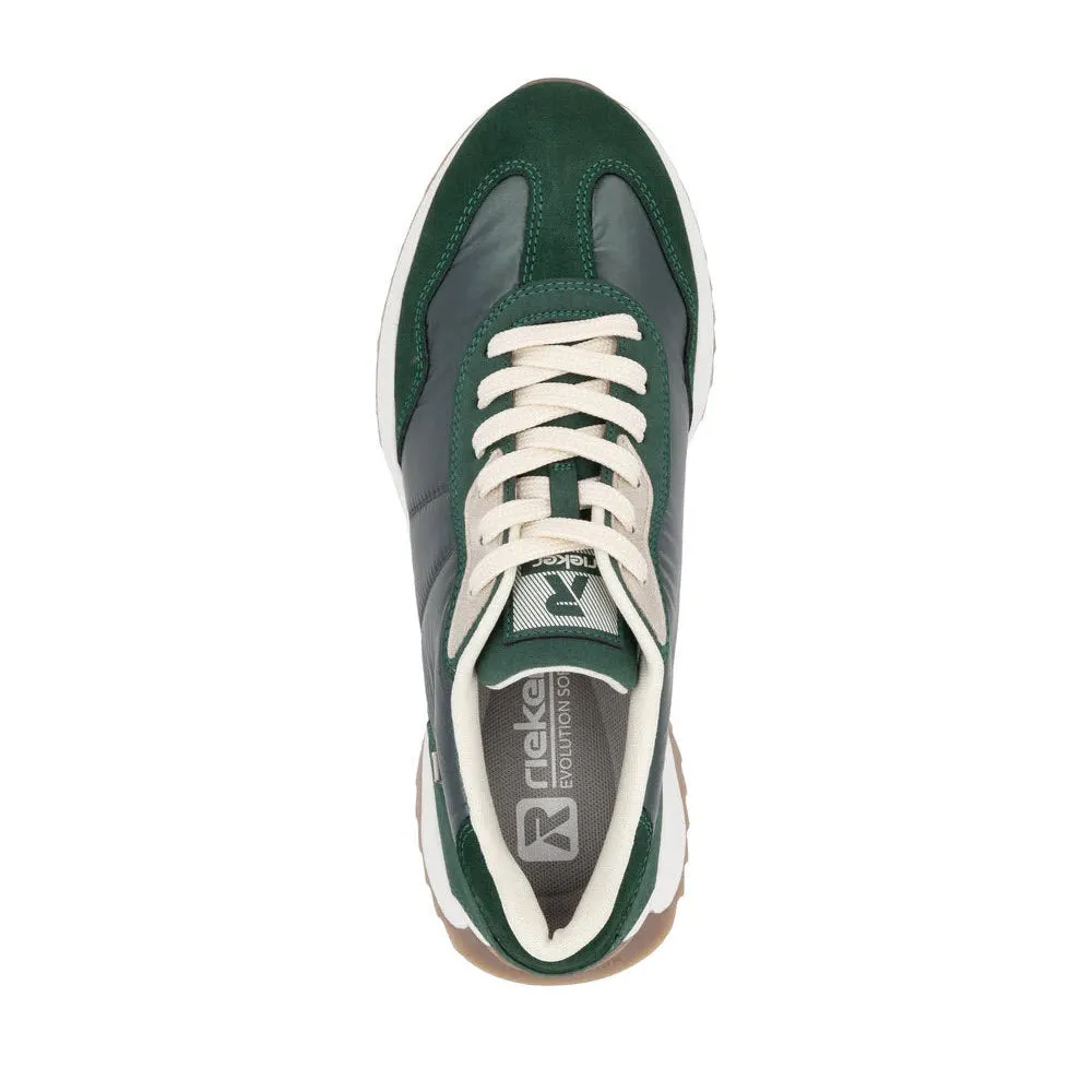 REVOLUTION RETRO STREET SNEAKER GREEN FOIL - WOMENS