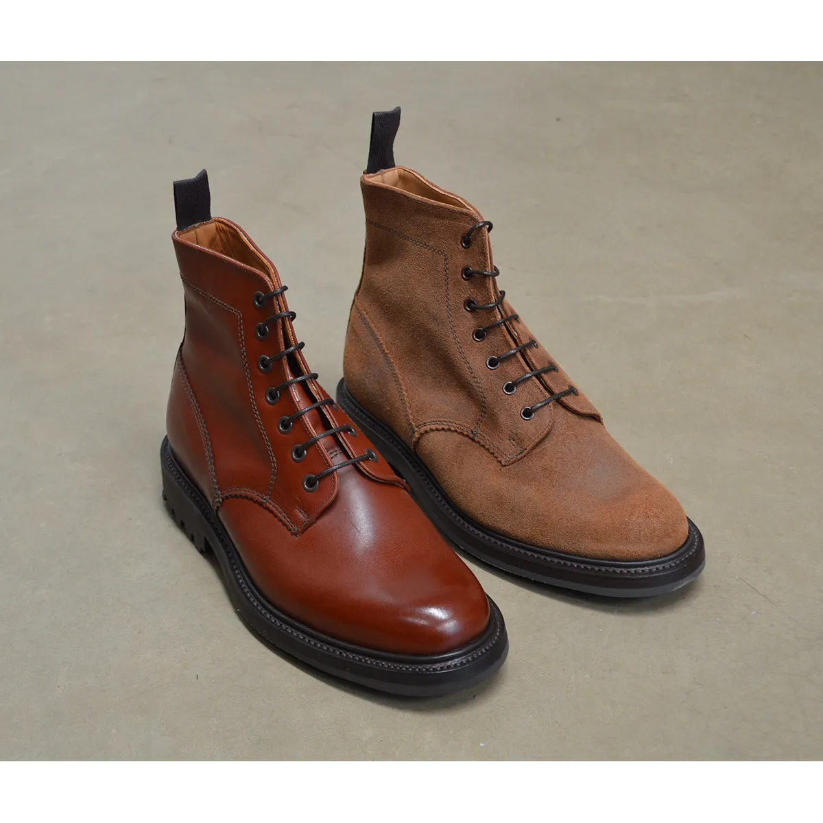 Sanders Kelso- Brown Leather Derby Boot