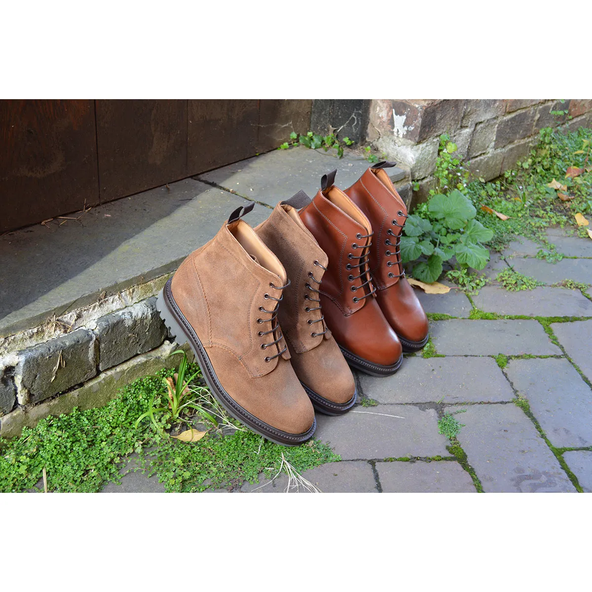 Sanders Kelso- Brown Leather Derby Boot