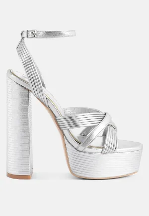 Splendid Crisscross Straps High Heel Sandals