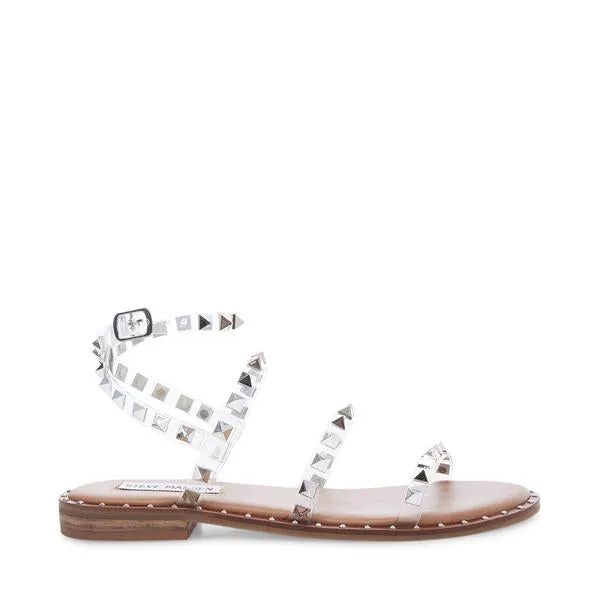 Steve Madden Women's Travel Stud Sandal - Clear TRAV02S1