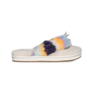 UGG Fluff Flip Flop III Multi Color Sandals - Women's