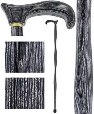 USA-Made Twisted Blackwood Cane: Stylish Colorwood Laminate