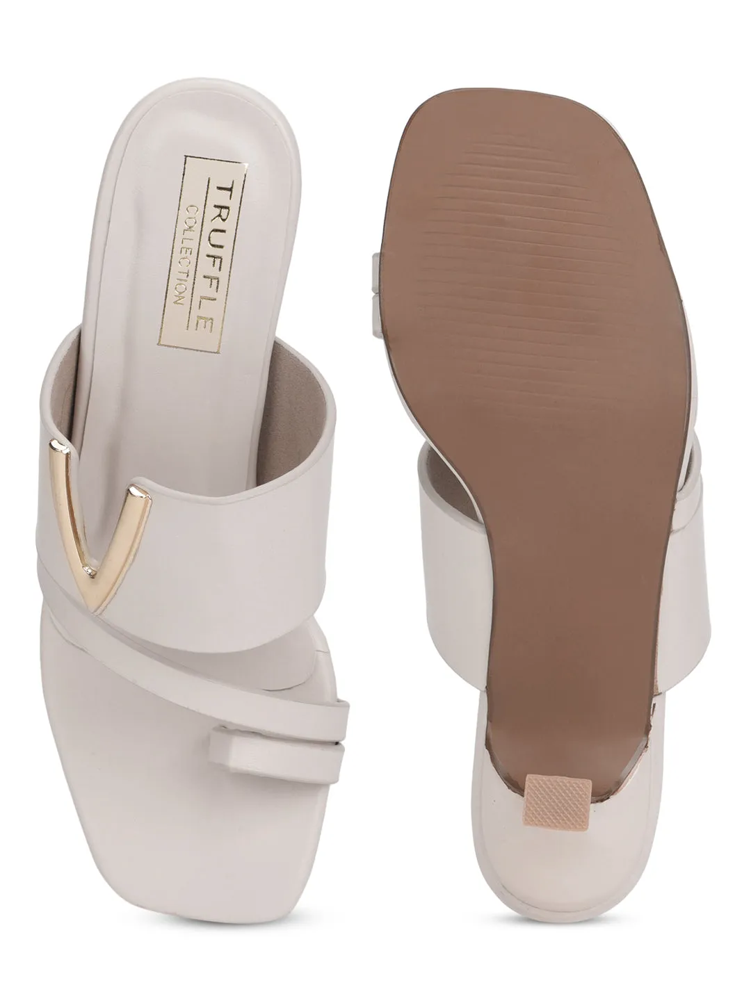 White PU Square Toe Stiletto Mules (TC-SLC-R502-WHT)