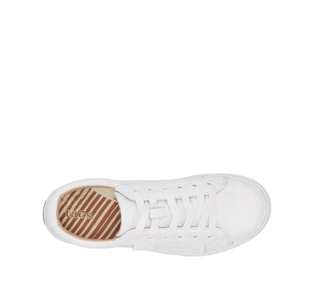 Women's Taos Plim Soul Lux Color: White Leather