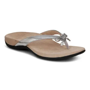 Womens Vionic Bella Toe Post Sandal in Aluminum