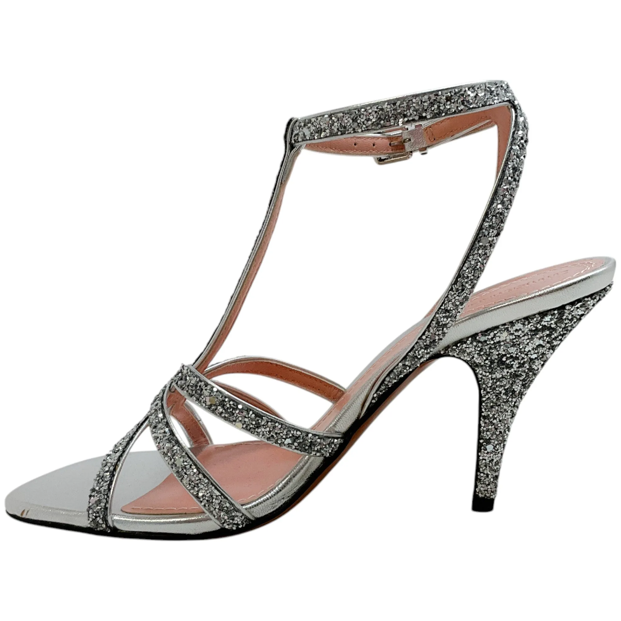 Zimmermann Silver Sequined Aura Sandals